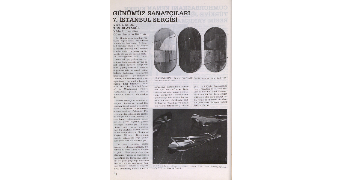 Mimar Sinan Üniversitesi 7. Günümüz Sanatçıları Sergisi 1986 